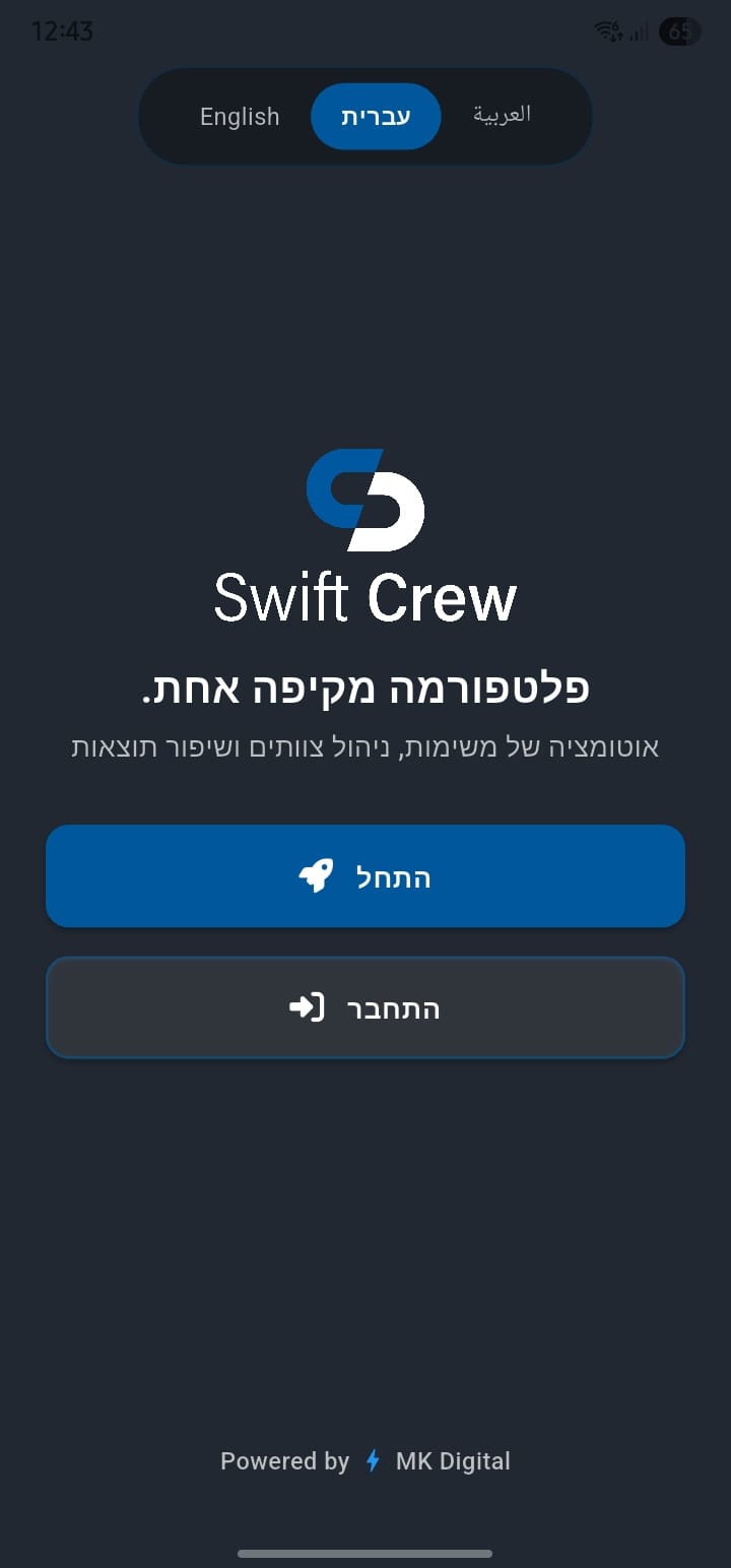 SwiftCrew Signup